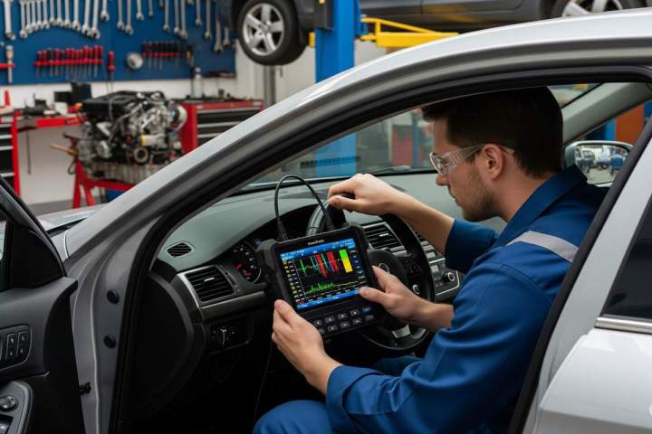 Diagnostic électronique multimarque via valise OBD